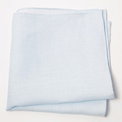 Classic Pale Blue Irish Linen Pocket Square by Put This On