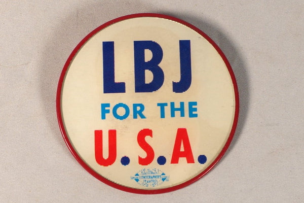 Nifty Set of LBJ Campaign Pins – Put This On