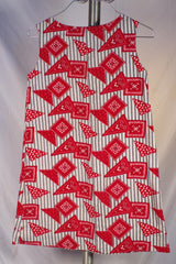 Little Girls' Homemade Pennant Dress - Sz 8