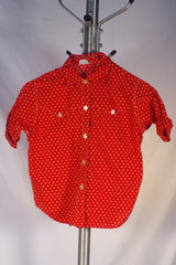 Gorgeous Little Girls' Red Western Shirt - Sz 4