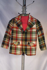 Spiffy Fieldston Child's Plaid Sport Coat - Sz 7