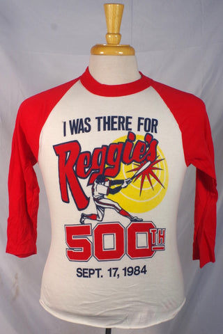 Vintage Reggie Jackson 500th Home Run 3/4 Sleeve T Shirt - Sz S