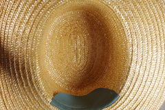 Gorgeous Ribboned Amish Straw Hat - Sz 7 3/8