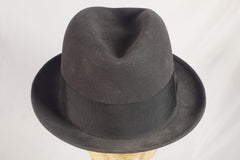 Vintage Cavanagh Dark Gray Homburg - Sz 7 5/8