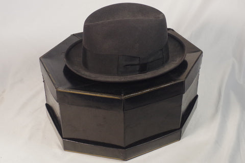 Vintage Cavanagh Dark Gray Homburg - Sz 7 5/8