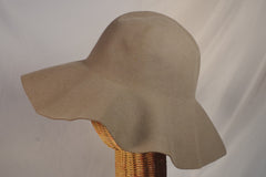 Gorgeous Vintage Borsalino Collapsible Wide-Brimmed Felt Hat - Sz 5 (fits 7 1/8)