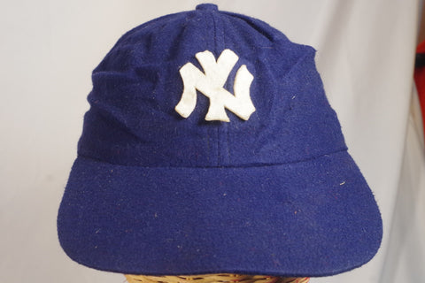 Vintage Wool New York Yankees Fitted Baseball Cap - Sz S