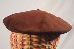 Brilliant Brown Basque Beret - Sz 6 3/4