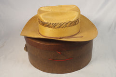 Fine-Woven Resistol Self-Conforming Western Hat - Sz 7