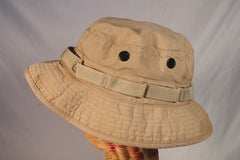 Practical Vintage Tan Fisherman's Hat - Sz 7 3/4