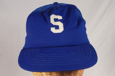 Vintage Blue "S" Logo Baseball Cap