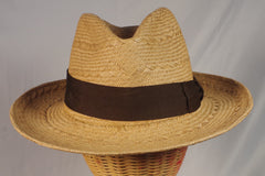 Classic Gardeliano Straw Panama Hat - Sz 7