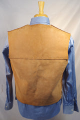 Stunning Handmade Leather Vest - Size 40