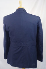 Elegant 1970s Navy Blue Deluxe Hoffman Blazer - Sz 42