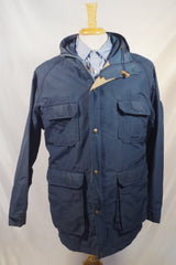 Practical Woolrich Navy Blue 60/40 Outdoor Jacket - Size L