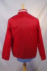 Versatile Red Nylon Windbreaker - Sz S