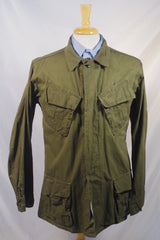 Lightweight Vintage Cotton Military Field Coat - Sz M