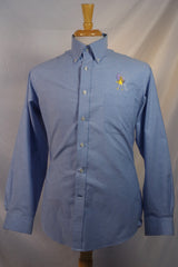 Amazing Morton Salt Embroidered Land's End Oxford Dress Shirt - Sz 16 - 34