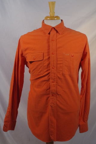 Cozy Polo Ralph Lauren Orange Flannel Shirt - Sz L