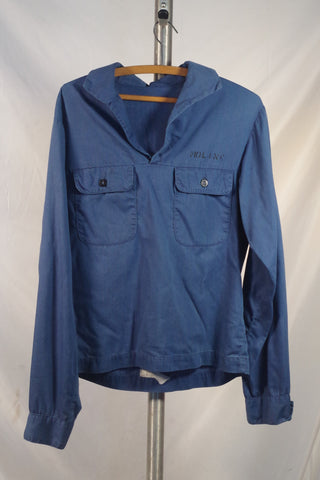 Vintage Richard Wynn Blue Utility Jumper Shirt - Sz S (34-36)