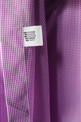 Sharp Paul Stuart Purple Checked Dress Shirt - Sz 17