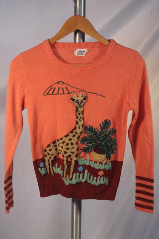 Incredible Children's Acrylic Knit Giraffe Sweater - Sz ~12