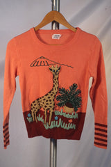 Incredible Children's Acrylic Knit Giraffe Sweater - Sz ~12