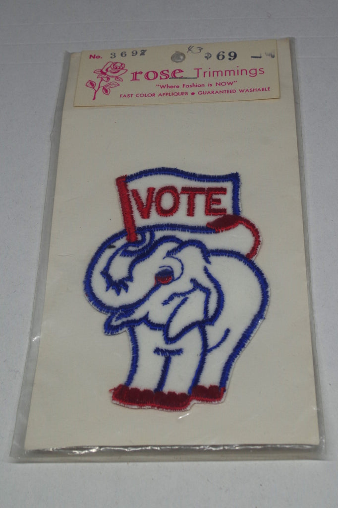 Vintage Elephant "Vote" Patch