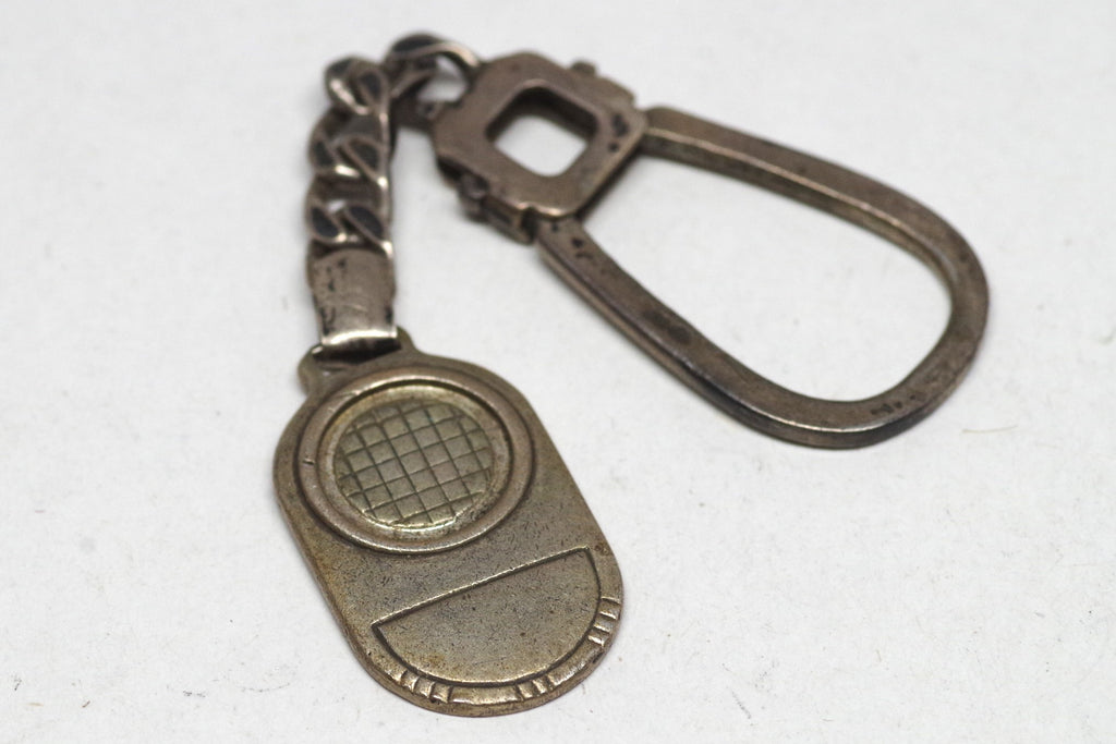 Vintage CB Radio Sterling Silver Keychain