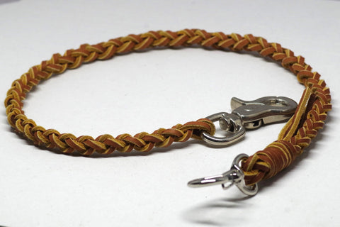 Incredible Braided Leather Lanyard