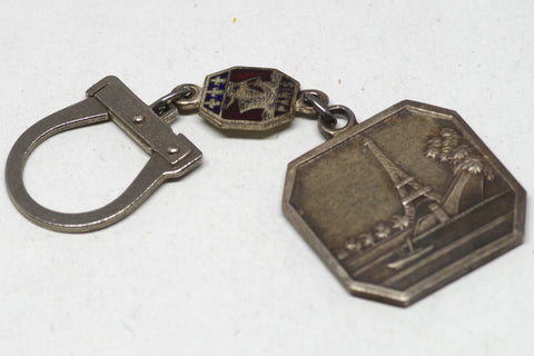 Vintage Souvenir De Paris Eiffel Tower Keychain