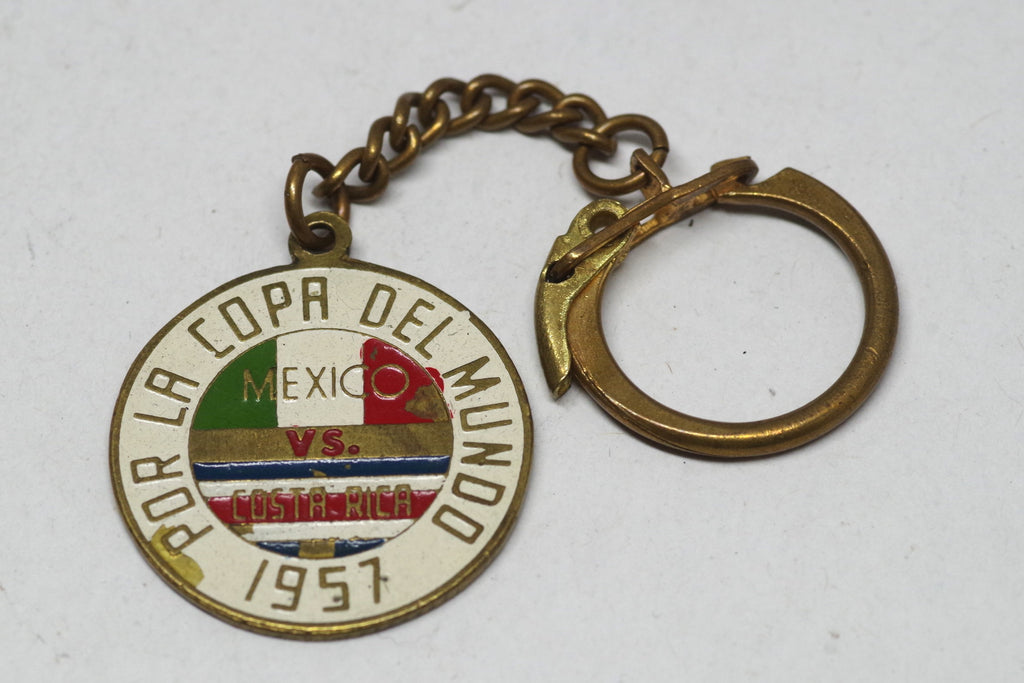 1957 World Cup Mexico Vs. Costa Rica Keychain