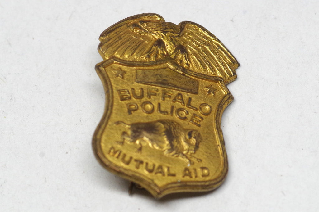 Vintage Gilted Buffalo Police Mutual Aid Pin