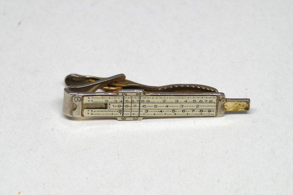 Vintage Slide Rule Tie Clip