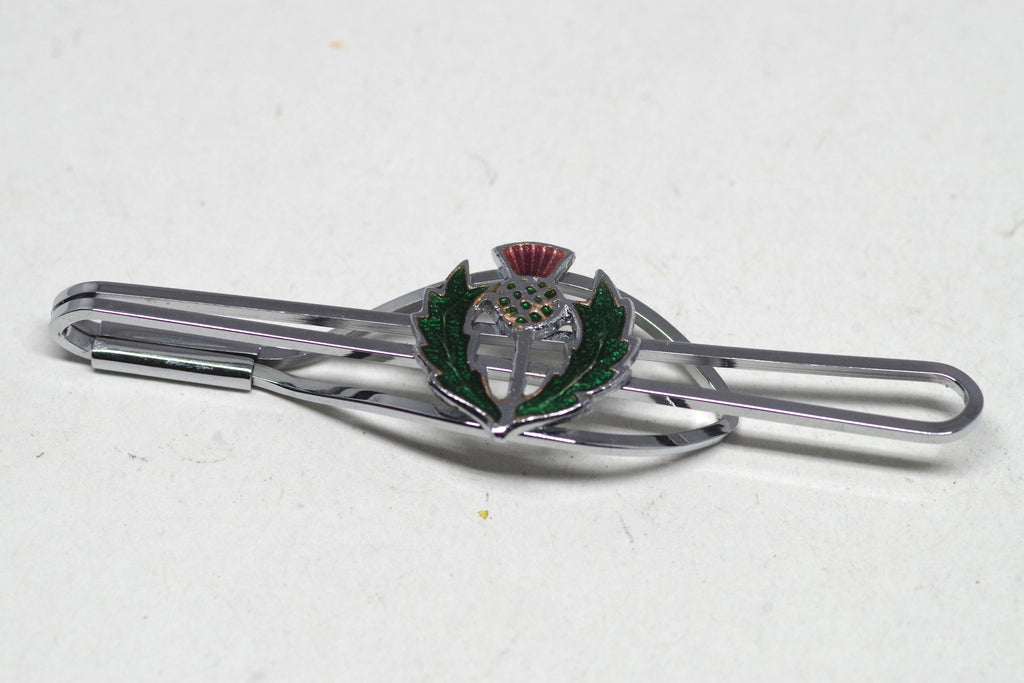 Iconic Scottish Thistle Metal Tie Bar