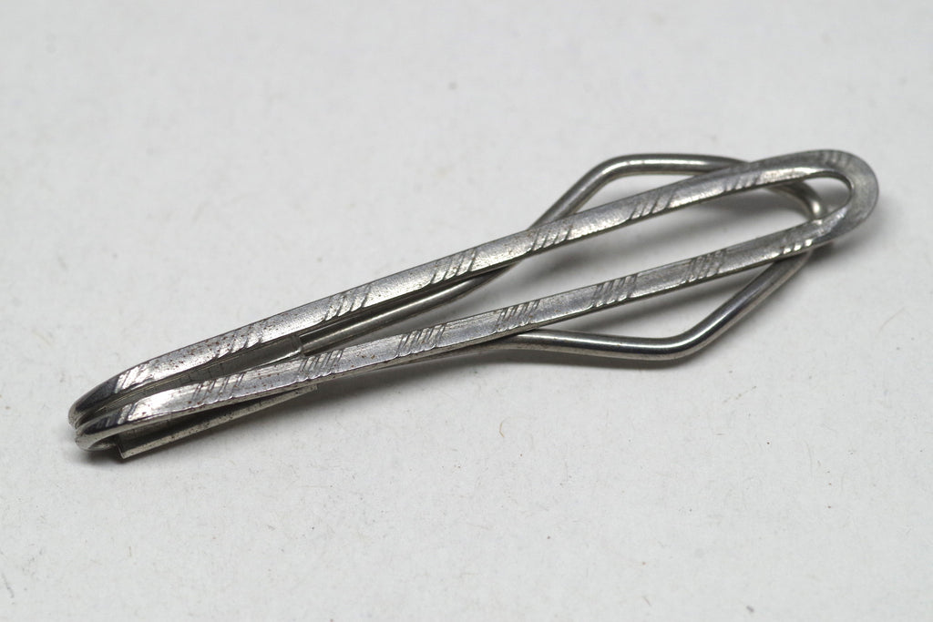 Simple Striped Metal Tie Bar