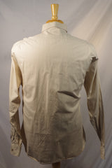 Classic 1980s Banana Republic Tan Cotton Button-Down Shirt - Sz XL