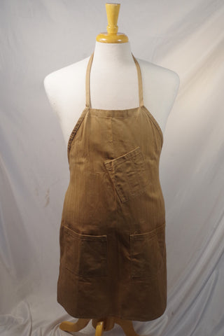 Practical Tan Herringbone Apron