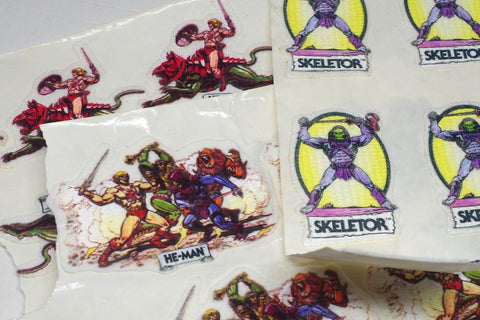 Vintage Fuzzy He-Man Stickers