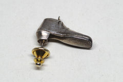 Fancy Vintage Silver Shoe Pin