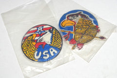 Vintage Mexico City Eagle Iron-On Patch Set