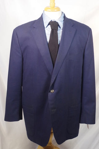 Lightweight Samuelsohn Navy Blue Blazer - Sz 48