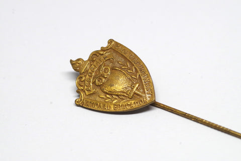 1912 National Education Association Owl Stick Pin