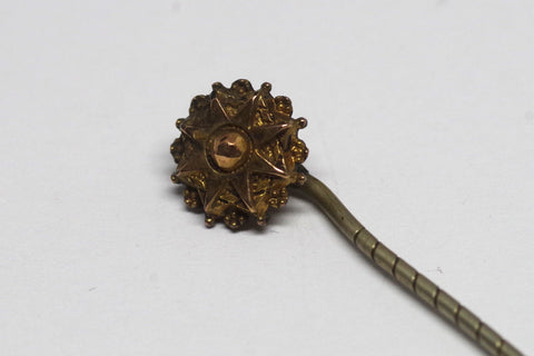 Lovely Vintage Gilted Sunburst Stick Pin