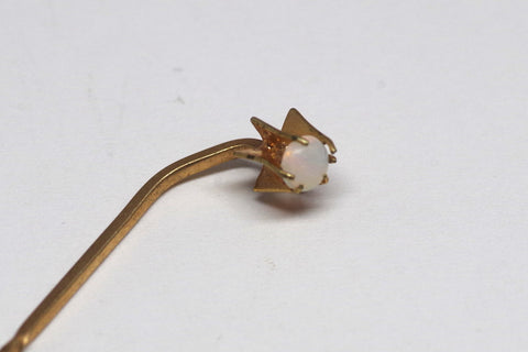 Vintage Gilted Mother of Pearl Stick Pin