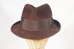 Classic Borsalino Brown Fedora - Sz 7 3/8