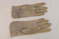 Vintage Rustic Tan Suede Gloves - Sz ~8