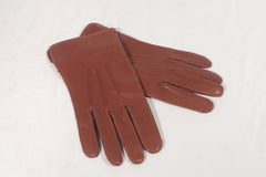 Gorgeous Soft Brown Leather Gloves - Sz 9