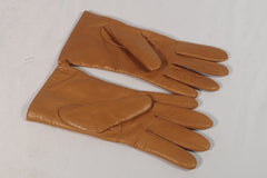 Beautiful Brown Cashmere-Lined Women's Leather Gloves - Sz L