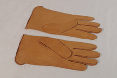 Stunning Sandy Brown Suede Gloves - Sz 7